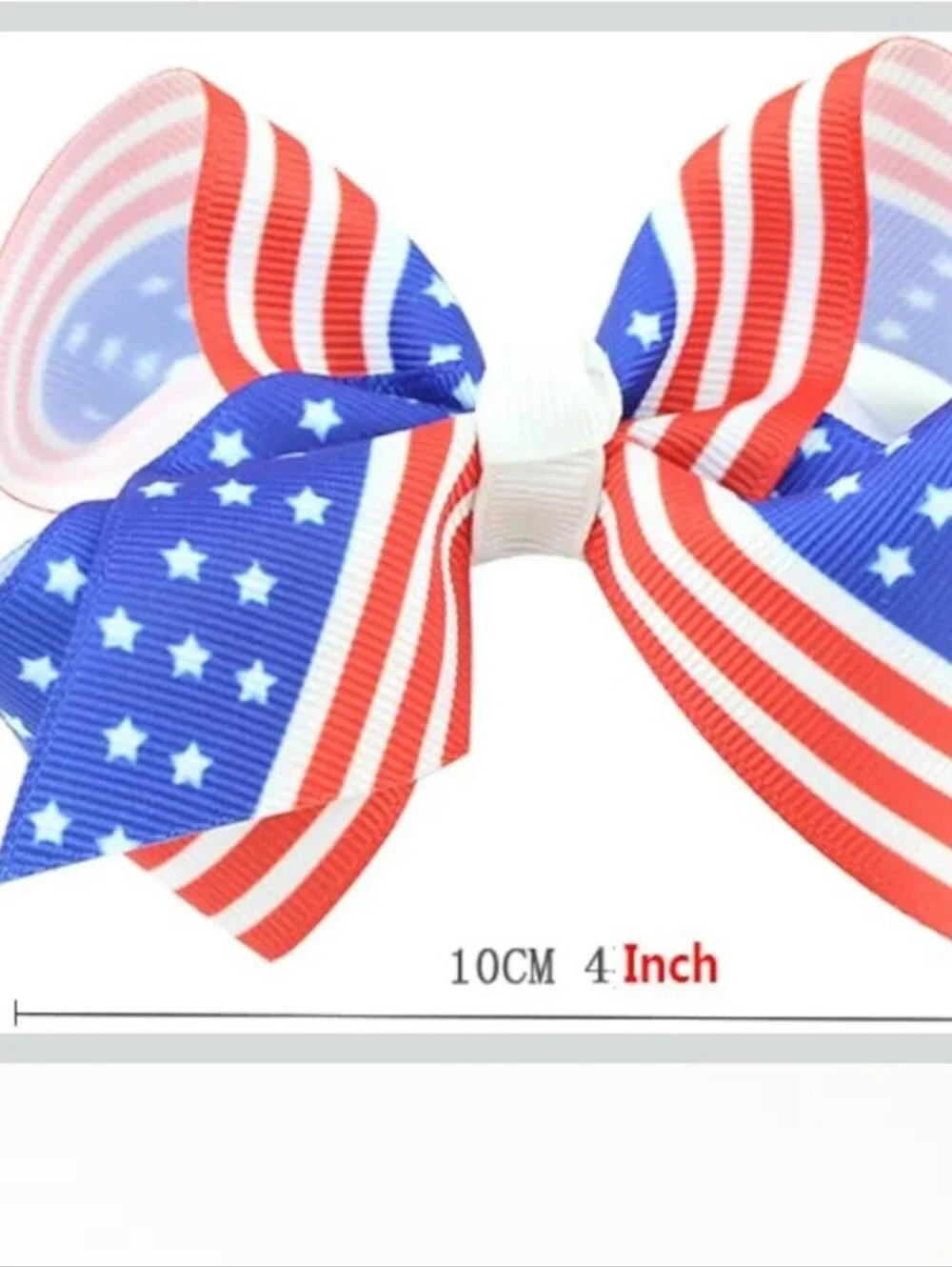 3 Piece American Flag Hair Clips Bow Baby Girls Hairclip USA Flag Hairpin Bows